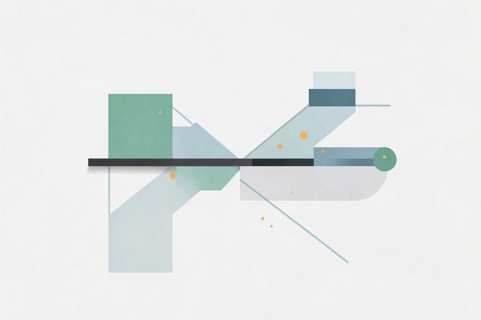 Abstract modular forms representing connected business operations